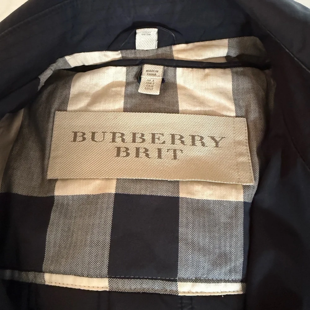 Burberry Dark Trench Coat for Women - Picture 2 of 8